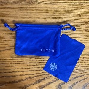 Tacori Dust Bag Pouch Divided Plus Tacori Cleaning Cloth